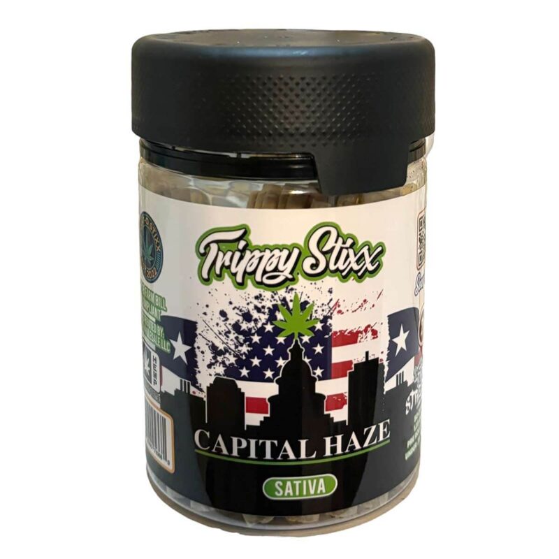 80 Stixx Trippy Stixx 50 Count 1.25 THCA Pre Rolls Capital Haze Sativa