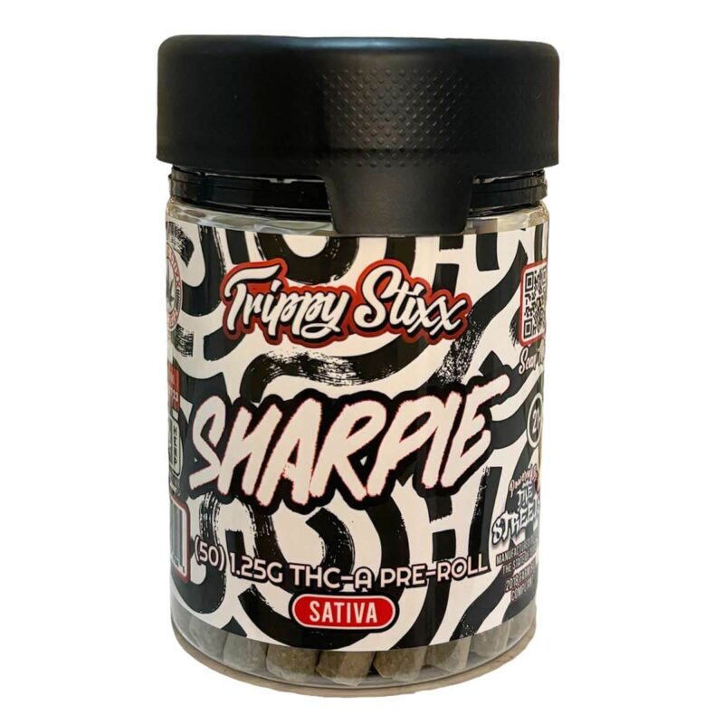 80 Stixx Trippy Stixx 50 Count 1.25 THCA Pre Rolls Sharpie Sativa